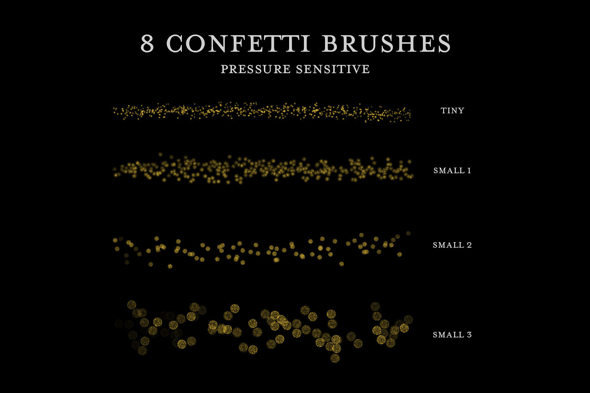 Metallic Glitter Brush Pack preview 5