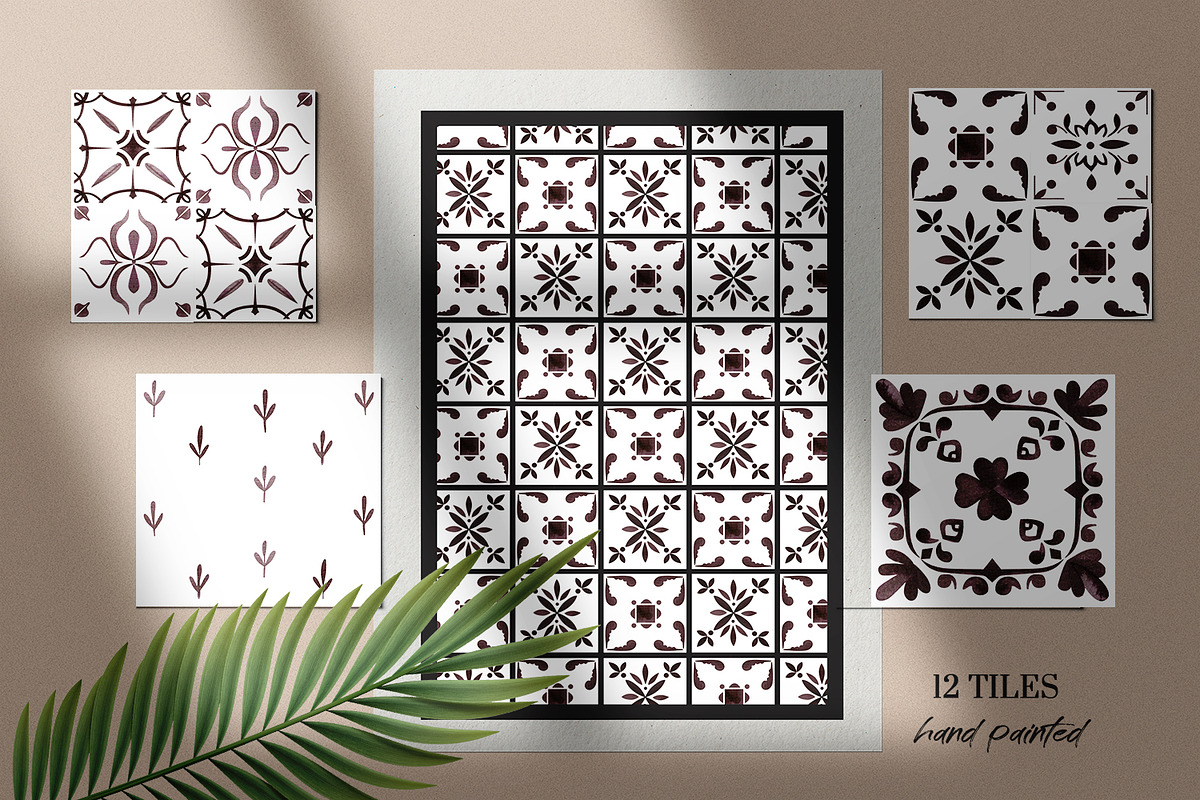 Vintage Tile Collection, a Pattern Graphic by Kate Galunga Artstore (Photo 2 of 8)
