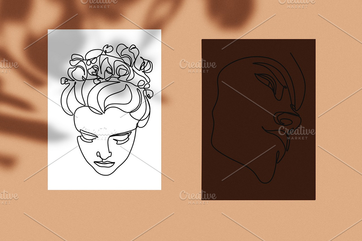 Woman Minimal Line Art Collection, an Illustration by velychko.ua (Photo 9 of 18)