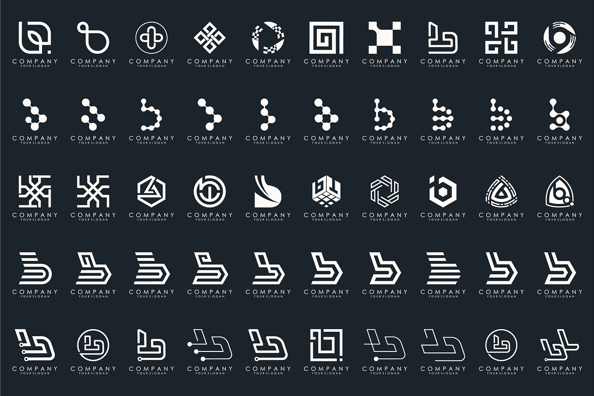 set of letter B logo design vector, a Branding & Logo Template by BARONSTD (Photo 3 of 4)