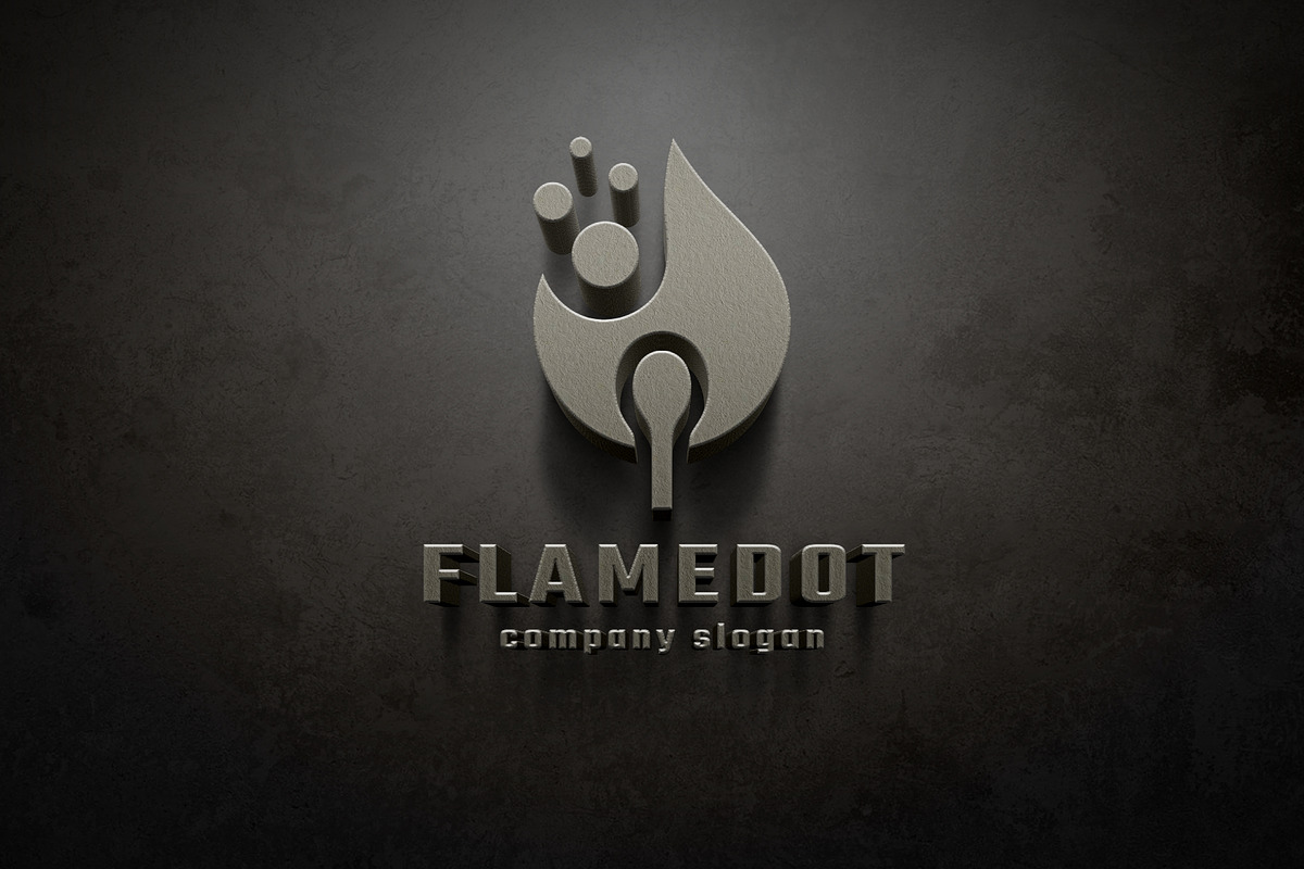 Flame Dot Logo, a Branding & Logo Template by Design_Planet (Photo 3 of 4)