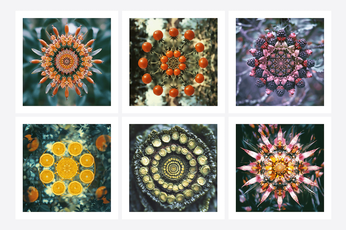 Muit Co · Retro Fruit Mandalas, a Food Illustration by milatovar (Photo 4 of 22)