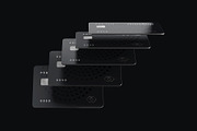 Flying Bank Cards Mockup Set, an Advertising Mockup by mockupatelier (Thumbnail 4 of 9)