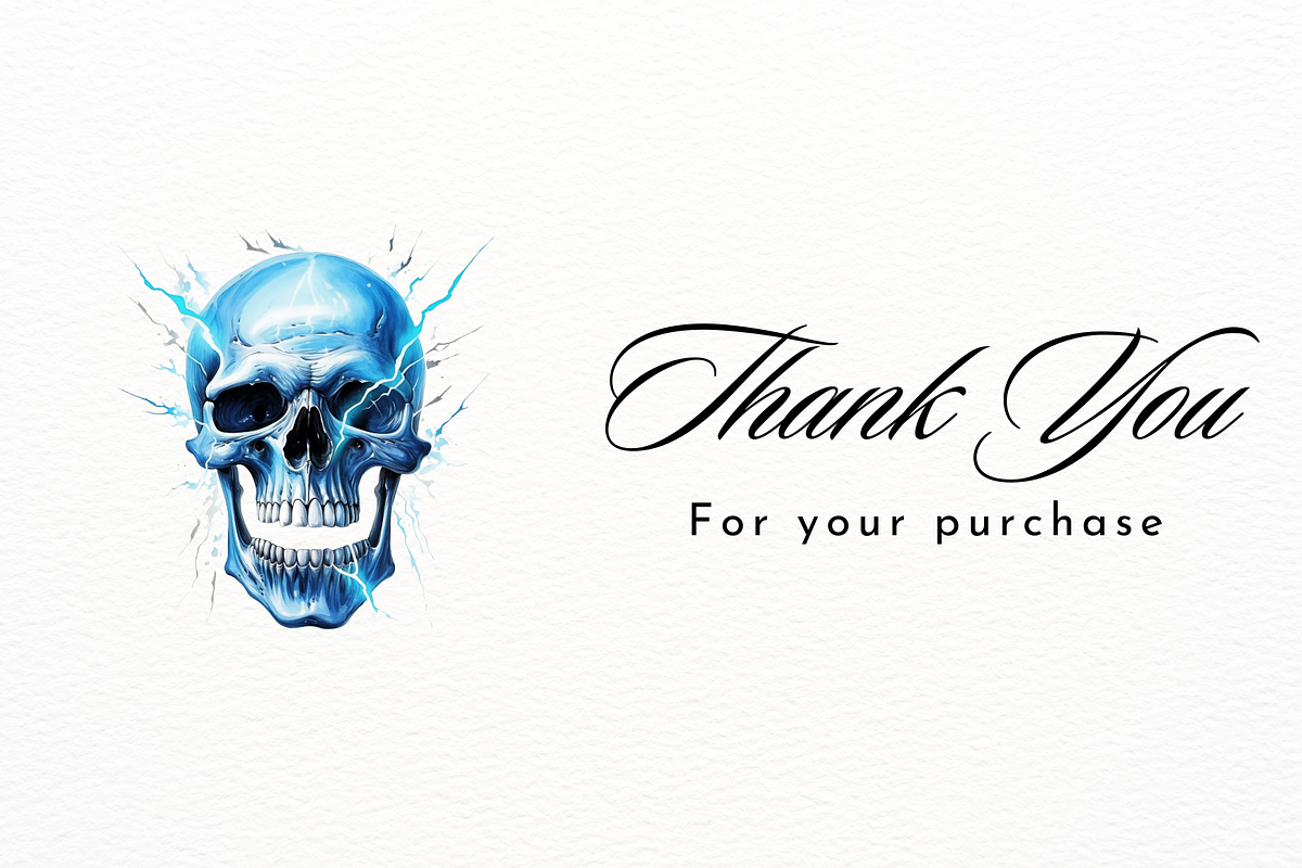 Hyper-Realistic Neon Blue Skull, a Person Illustration by New-School-Wave (Photo 5 of 5)