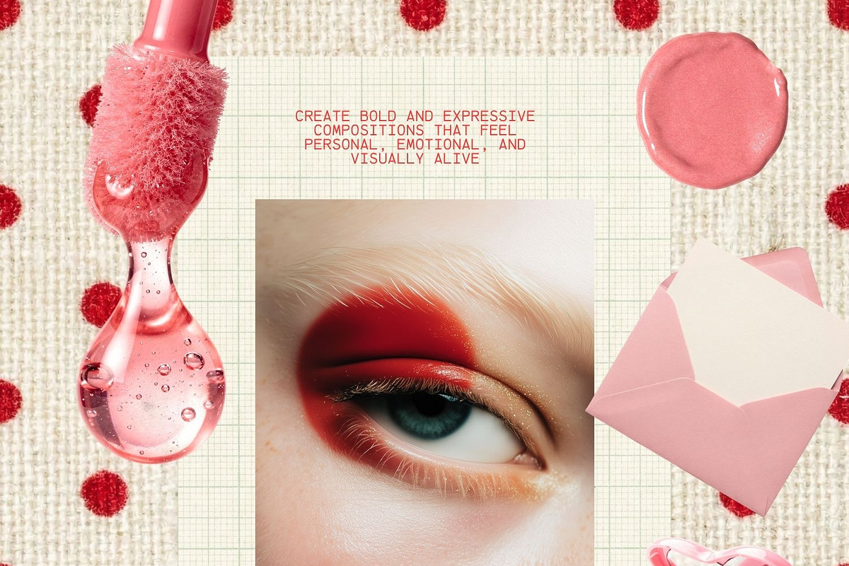 Y2K Beauty Collage Kit, an Object Graphic by Natali Batu (Photo 2 of 12)