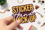 Mockup Hand Mockup | Sticker Mockup, a Product Mockup by LovePowerDesigns (Thumbnail 2 of 3)