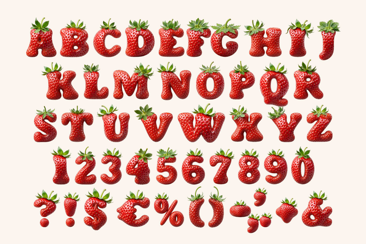 Strawberry Delight Font, a Serif Font by Handmadefont (Photo 2 of 14)