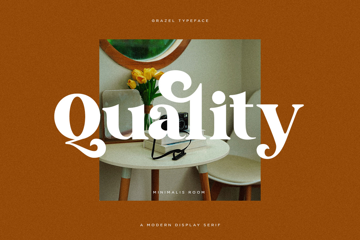 Grazel | Modern Display Serif, a Serif Font by Pentagonistudio (Photo 2 of 10)
