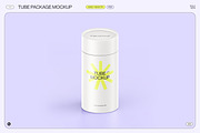 Paper Tube Package Mockup Set 1, a Packaging Mockup by Samolevsky (Thumbnail 8 of 15)