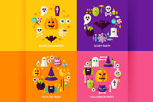 Happy Halloween Vector Concepts