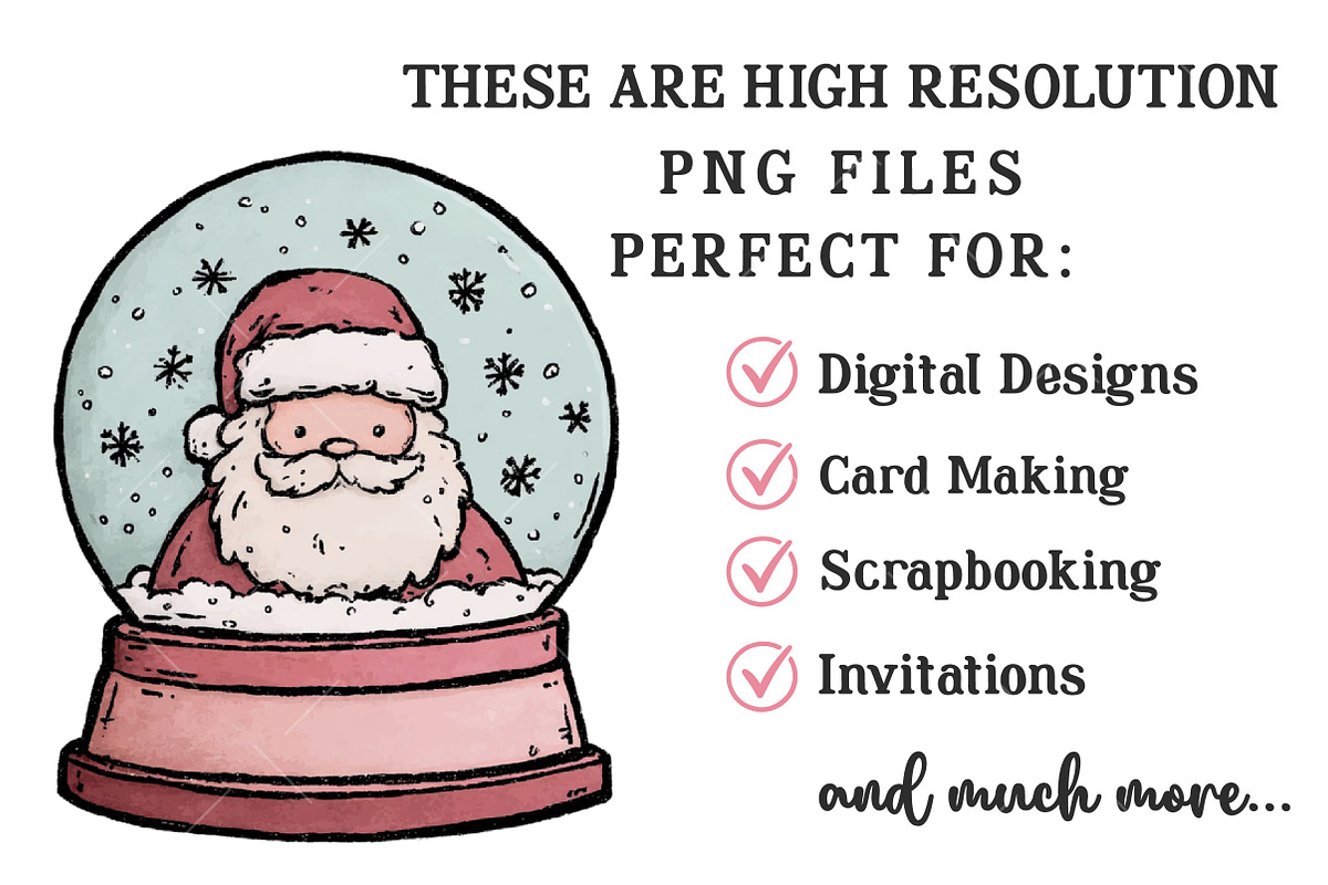 Hand Drawn Christmas Clipart, an Illustration by OK Design (Photo 3 of 6)
