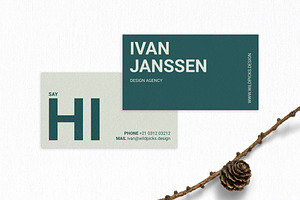 Business Card Template, a Business Card Template by Wild Ones