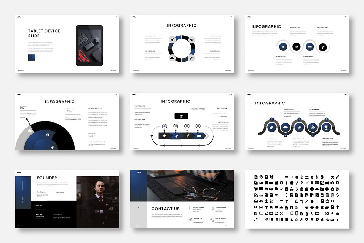 Solitude  – Business PowerPoint, a Presentation Template by Dens Creative Studio (Photo 5 of 6)