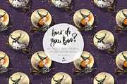 Halloween Witches Ghosts Patterns, a Pattern Graphic by KaramfilaS (Thumbnail 9 of 18)