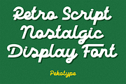 Daliot - Retro Script Display Font, a Script Font by Pekotype (Thumbnail 3 of 14)