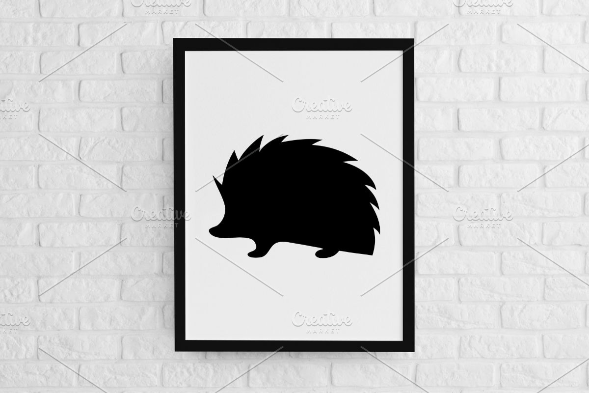 Hedgehog Silhouette SVG, an Animal Illustration by newminddesign (Photo 2 of 3)