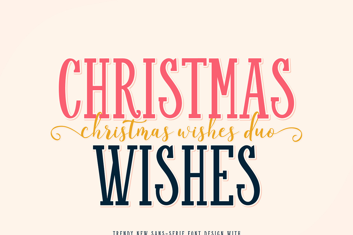 Christmas Wishes Duo - Festive Duo, a Serif Font by MaxArt Foundry (Photo 1 of 5)
