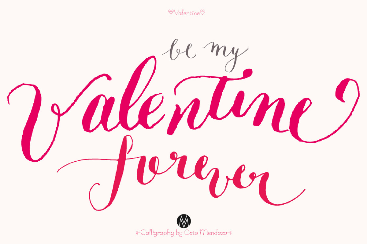 Valentine´s calligraphy, a Decorative Illustration by MendozaVergara (Photo 2 of 5)
