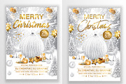White Merry Christmas Flyer, a Flyer Template by Creative  designer (Thumbnail 1 of 4)