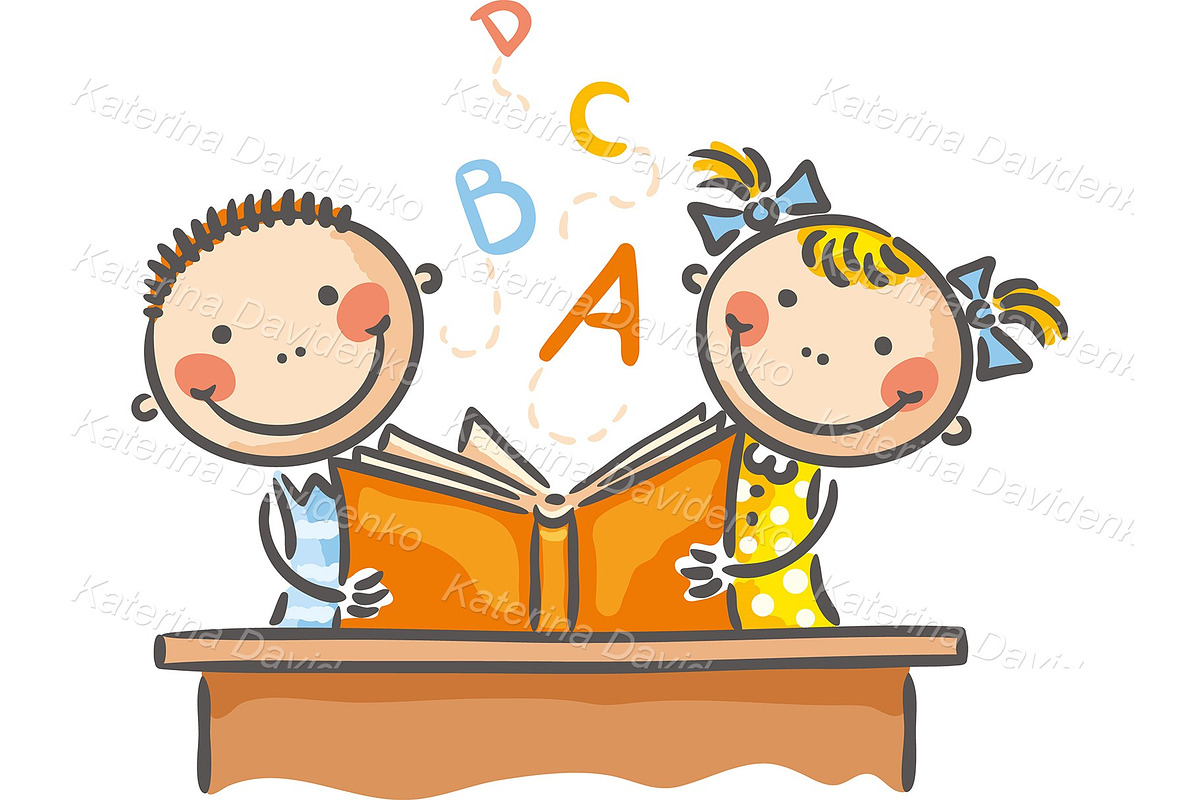 Set of cartoon kids, doodle children, a Person Illustration by Bubert Art (Photo 3 of 4)