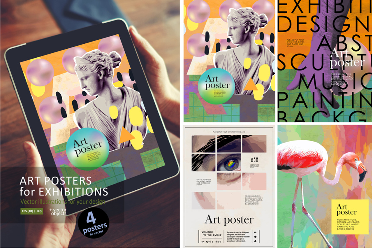 Art abstract posters, a Flyer Template by Ardea-studio (Photo 1 of 2)