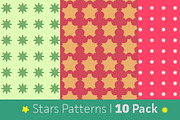 Stars Patterns 10 Pack(AI, PNG, JPG), a Pattern Graphic by SUBCUTANEO STORE (Thumbnail 2 of 4)