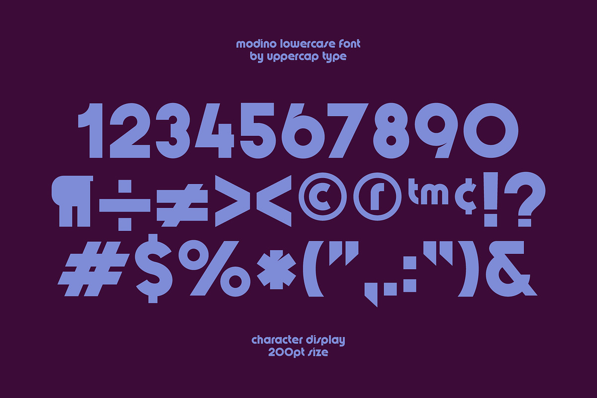 Modino - Geometric Bauhaus Font, a Font by UppercapType (Photo 9 of 10)