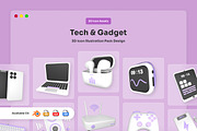 Smart Device 3D Icon Assets, a Technology Illustration by twinstd (Thumbnail 1 of 6)