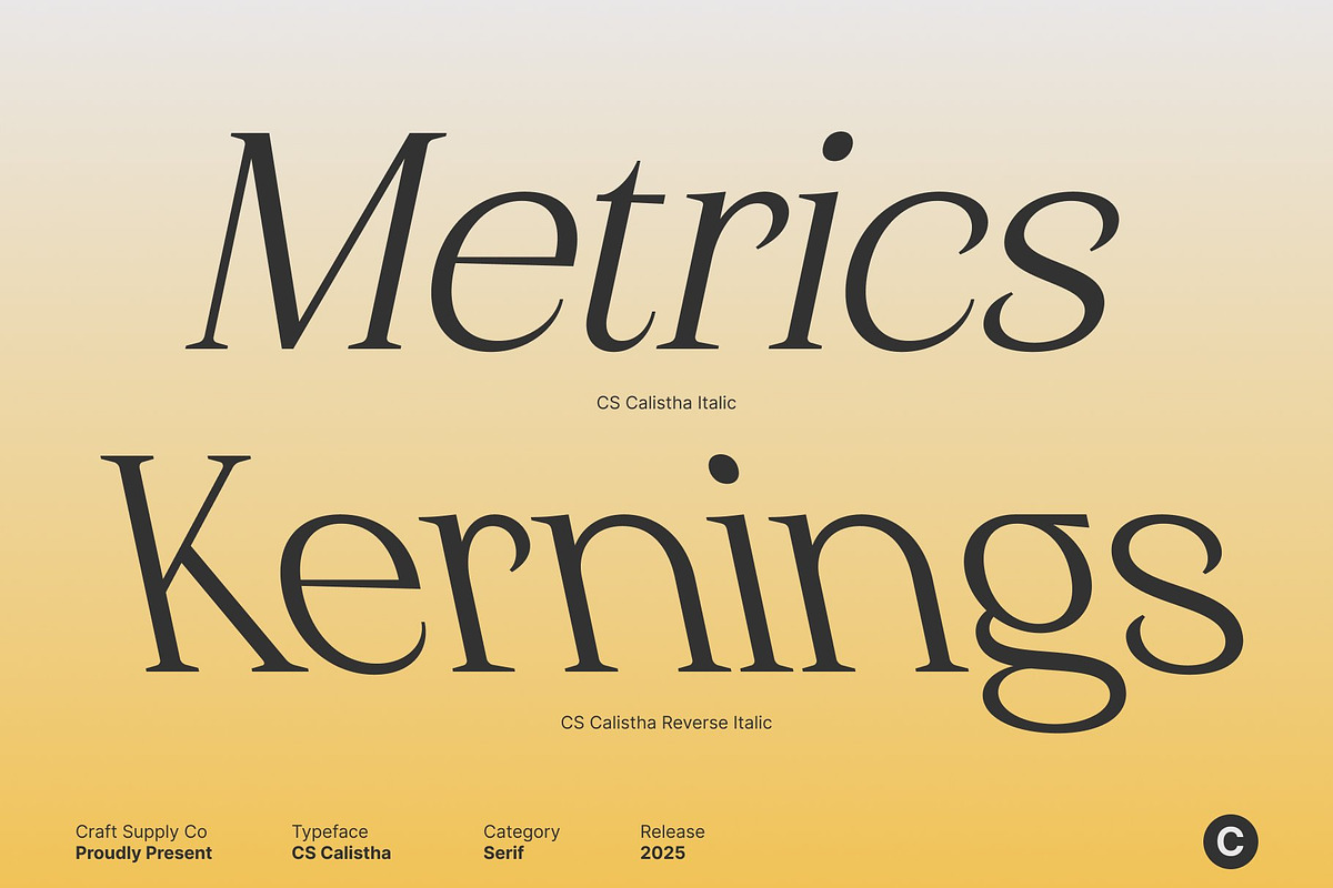 CS Calistha – Elegant Serif Font, a Serif Font by Craft Supply Co. (Photo 3 of 8)