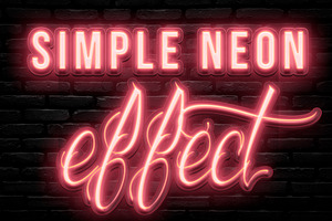 Simple Neon Photoshop Effect