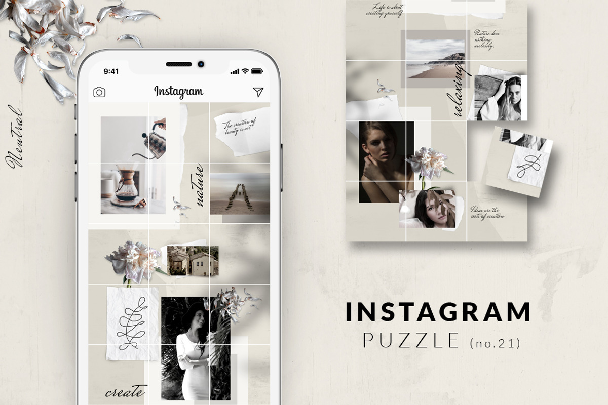 -90%MASSIVE BUNDLE-Instagram puzzles, a Social Media Template by CreativeFolks (Photo 22 of 25)