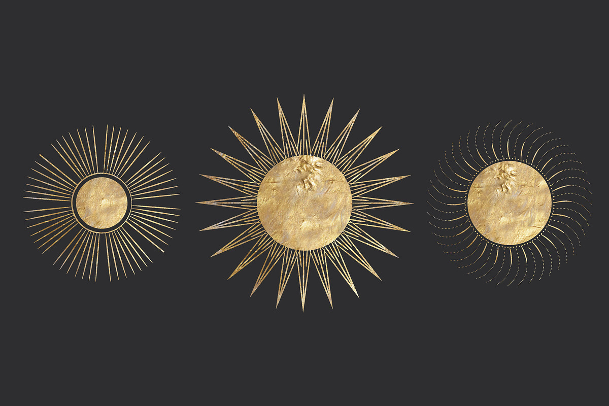 Golden kaleidoscope. Vector graphics, a Decorative Illustration by Chikovnaya (Photo 7 of 14)