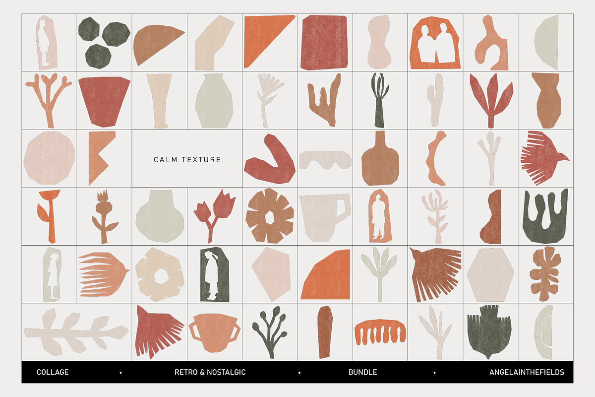 Art Collage Bundle 300+, an Object Illustration by angelainthefields (Photo 3 of 16)