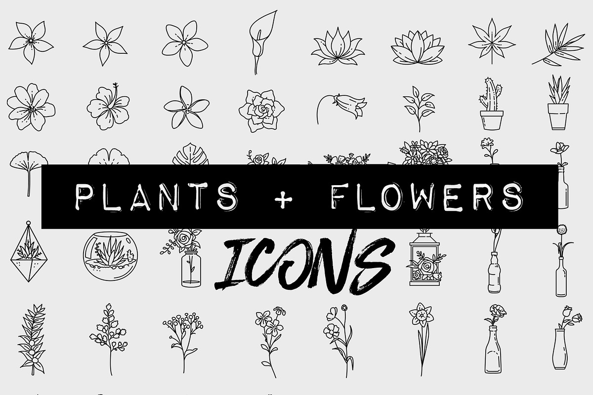 60 Plant & Floral Icons - Flower, an Outline Icon by Hatch Design Workshop (Photo 9 of 11)