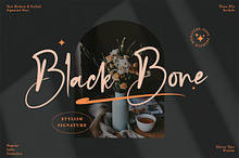 Black Bone - Signature Font