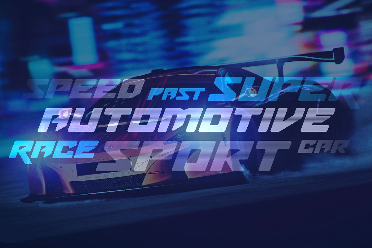 Thuast Sporty, a Sans Serif Font by Glyphstyle (Photo 3 of 10)