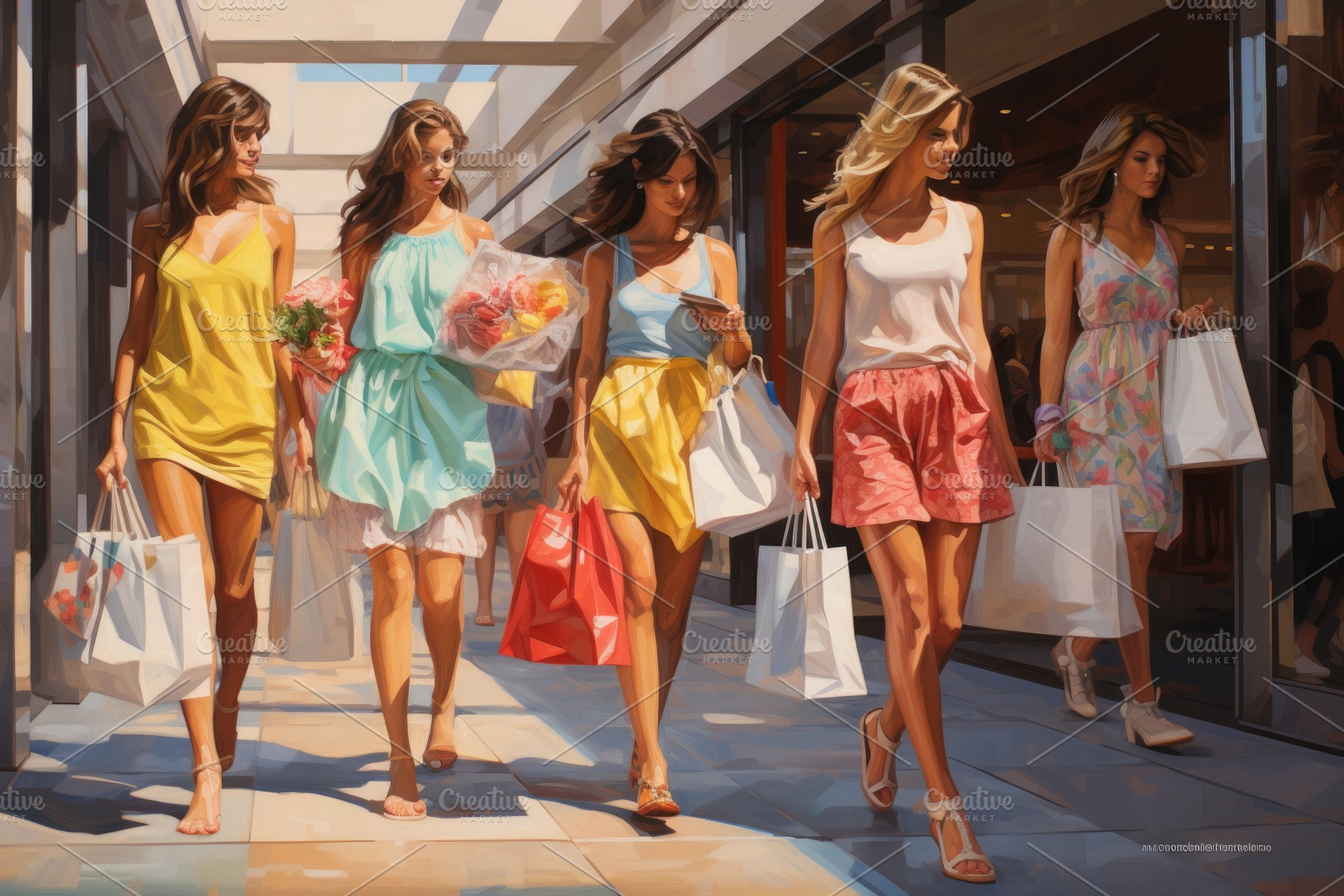 Shopping in the shopping mall. Beaut, a Photo by Iftikhar Alam