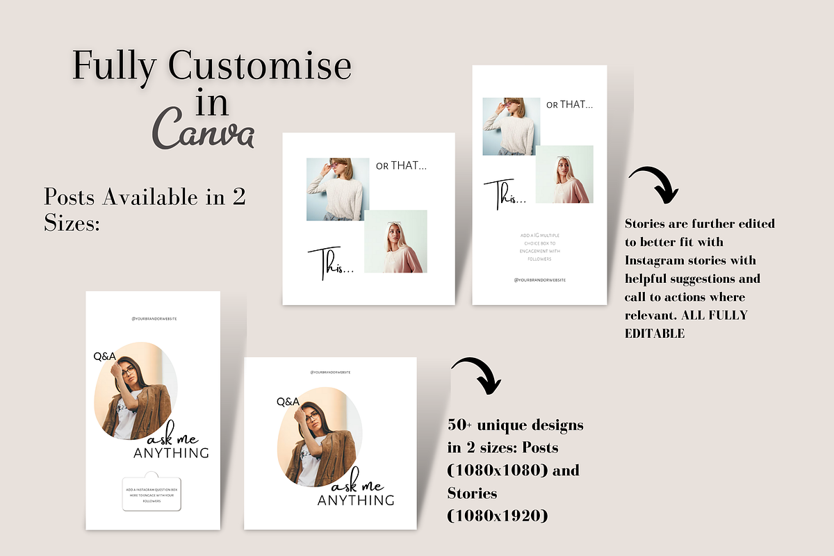 Light Minimal Instagram Templates, a Social Media Template by Faytemplates (Photo 8 of 8)