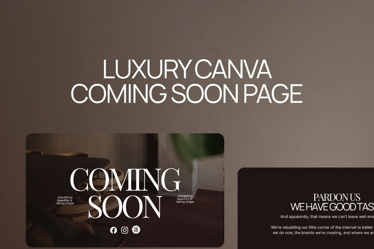 CANVA COMING SOON PAGE TEMPLATE, an App Template by JOA CREATIVE LAB (Photo 6 of 8)