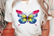 Watercolor Butterfly Clipart, an Animal Illustration by Digital Artistic99 (Thumbnail 10 of 11)