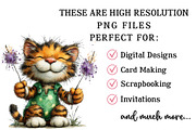 Whimsical Funny Patriotic Cat Clipar, an Illustration by OK Design (Thumbnail 6 of 6)