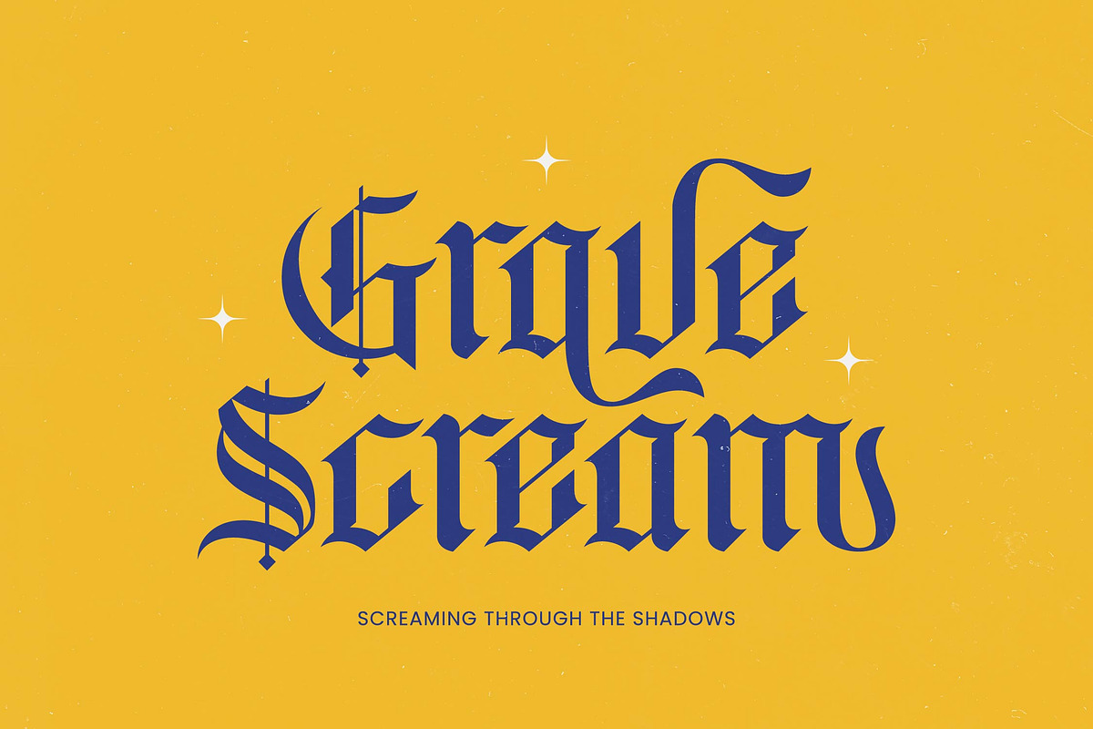 Bluster Elation Modern Blackletter, a Blackletter Font by timelesstype.co (Photo 7 of 20)