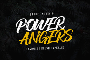 POWER ANGERS - Handbrush Typeface