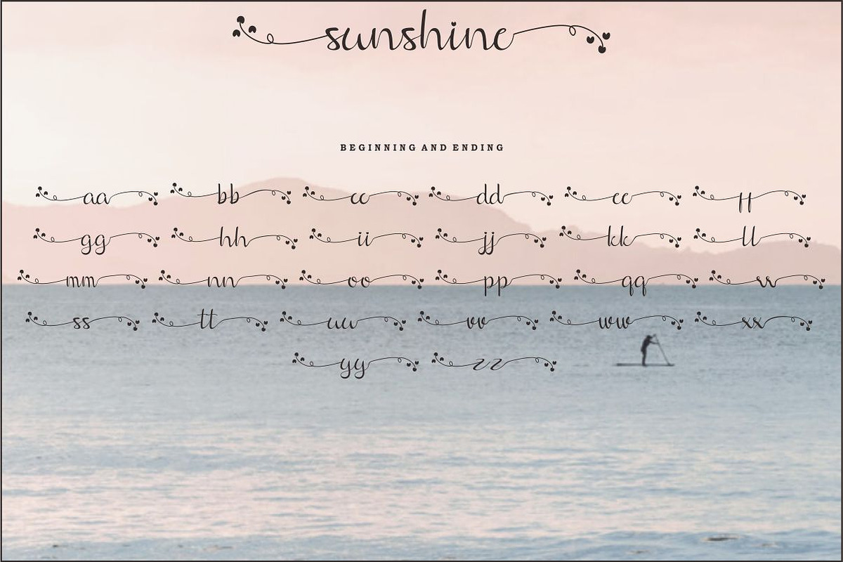sunshine, a Script Font by And Studio (Photo 8 of 8)