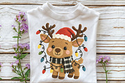 Reindeer Crochet Christmas Santa PNG, an Illustration by CraftArtStudio (Thumbnail 2 of 4)