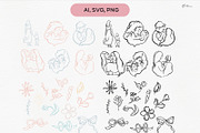 Mother's Day SVG Bundle, an Illustration by ollalya (Thumbnail 2 of 9)