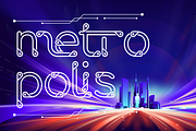 Aesthetic Titanium - Neon Tech Font, a Sans Serif Font by 177Studio (Thumbnail 5 of 8)