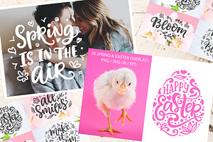 Spring & Easter Quotes Overlays