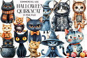 Quirky Halloween Cat Clipart, an Illustration by Daily.Designs (Thumbnail 1 of 2)