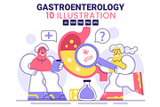 10 Stomach Health Gastroenterology, a Healthcare Illustration by denayunebgt (Thumbnail 1 of 4)